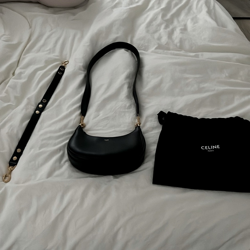 Celine Ava leather bag with long and short strap